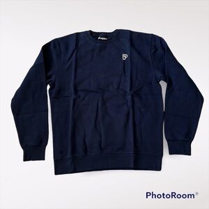 Progress Unisex Crew neck Navy blue Sweatshirt size Large